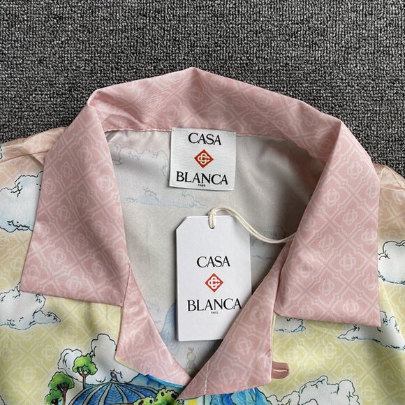 Casablanca Vintage Silk Shirt Short Sleeve - Picture 8 of 8